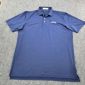 Holderness & Bourne EZGO Golf Polo Shirt Mens XL Navy Blue Tailored Fit‎